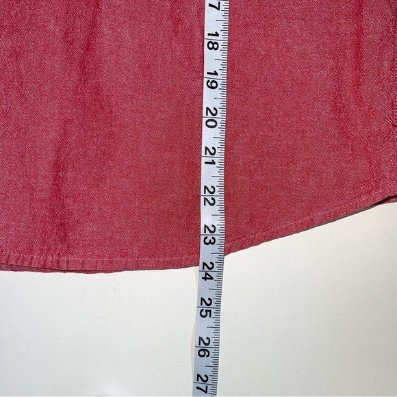 Disney 100% Cotton S.S. Mickey Red Button Down Shirt Xlarge Women’s - Picture 8 of 11